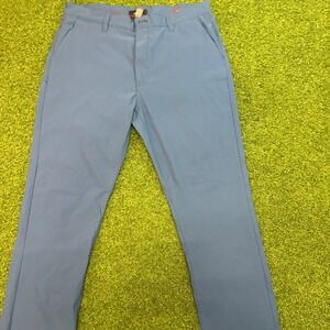 Montfort Mens Blue Performance‎ Golf Pants Size 36x32 Stretch Nylon Spandex